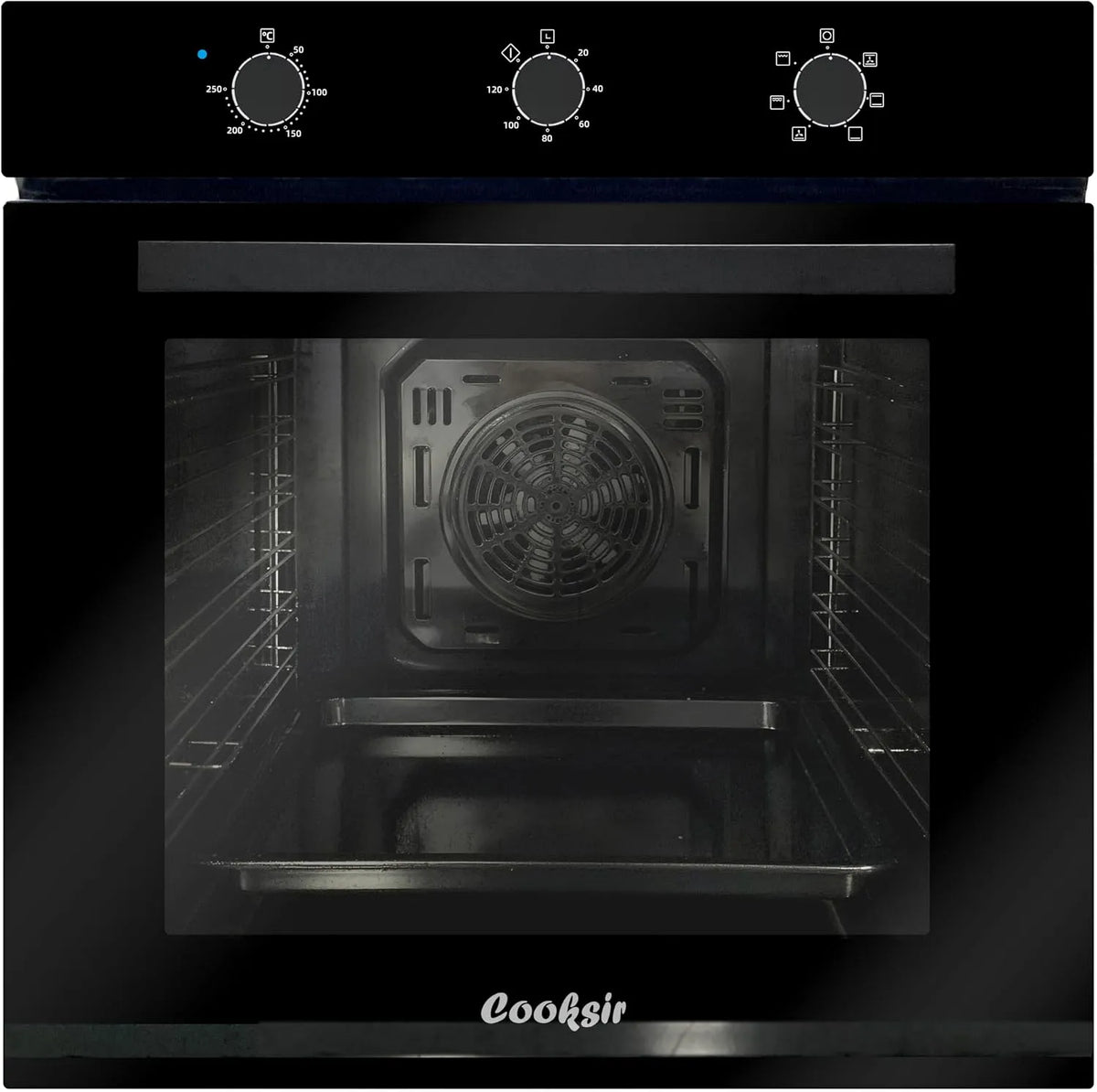 Backofen, 60CM, 60 L, 2200 W, Einbau, 6 Funktionen, 2200W, 60L Großraumbackofen mit Stecker
