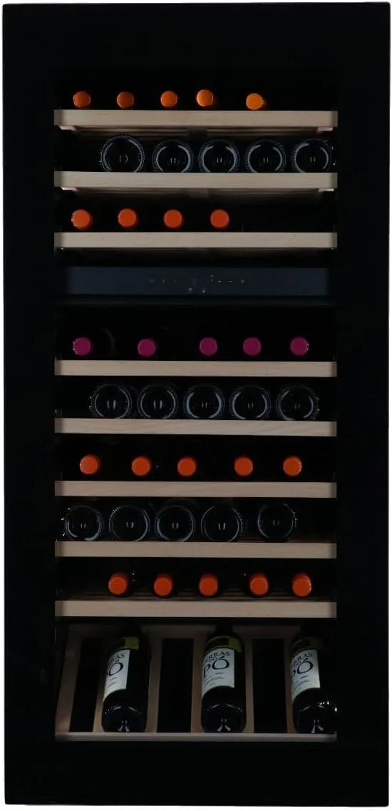 Weinkühlschrank, 122.1 x 59.2 x 56 cm, 65 Flaschen, Glas, Einbau, Schwarz, Cevedale Weinklimaanlage Einbau - Schwarz - Weinkühlschrank 65 Flaschen