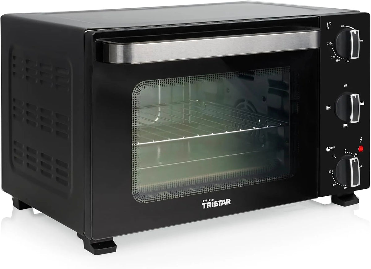 Backofen 60-Minuten-Timer OV-3650, 20 L, 1300 W, Grill, Thermostat, Glas, Ober- und Unterhitze
