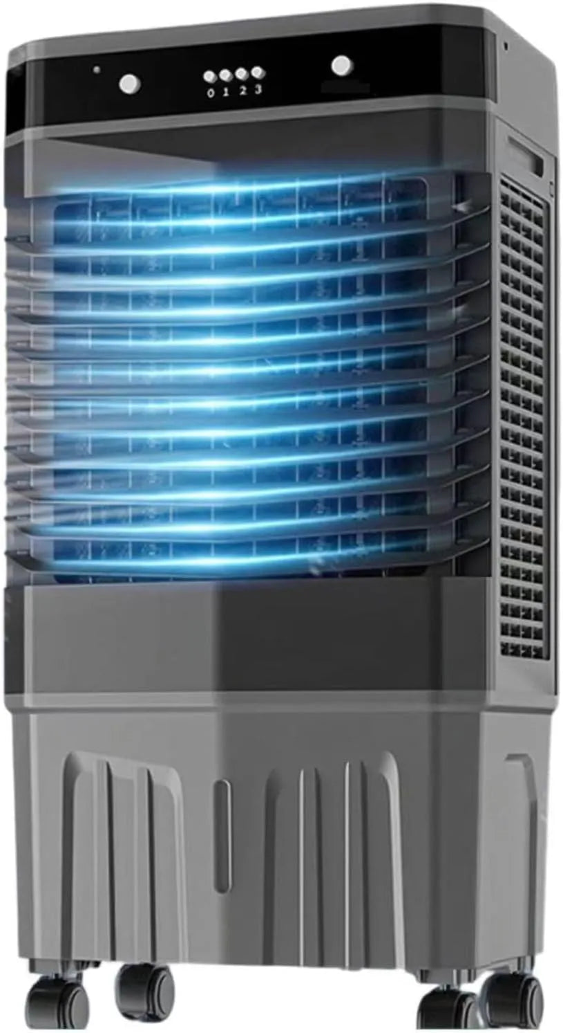 Klimaanlage 12H, tragbar, Timer, Industrie, 3 Geschwindigkeiten, großer Wassertank, Kühlventilator für Garage Gewerbliche Nutzung