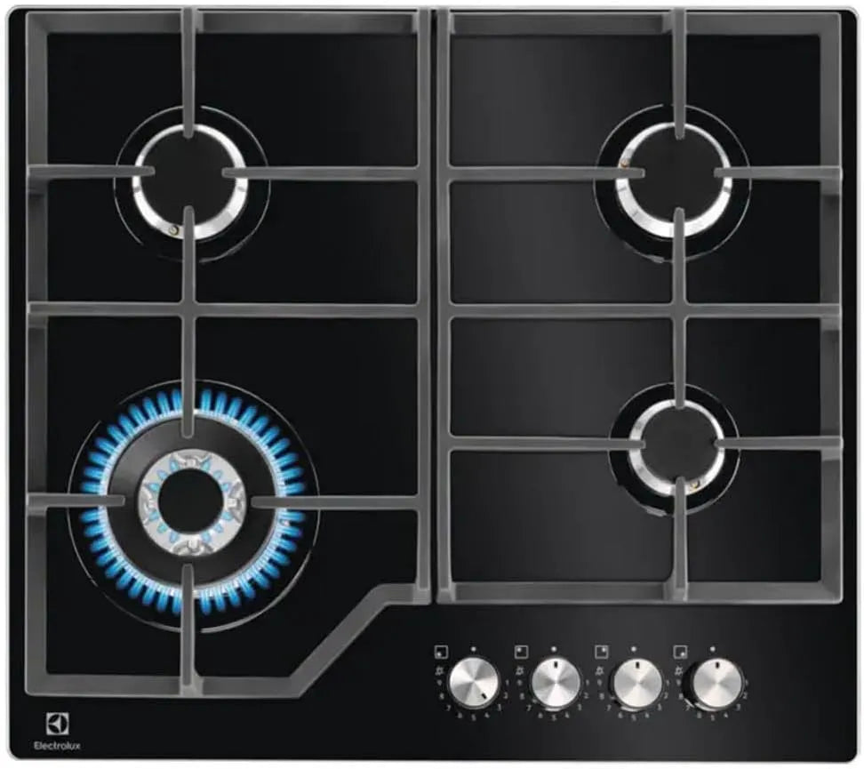 Gaskochfeld KGG64362K, 59 cm, Gaskocher, Schwarz, Gaskochfeld 59 cm 4 Brenner schwarz - KGG64362K