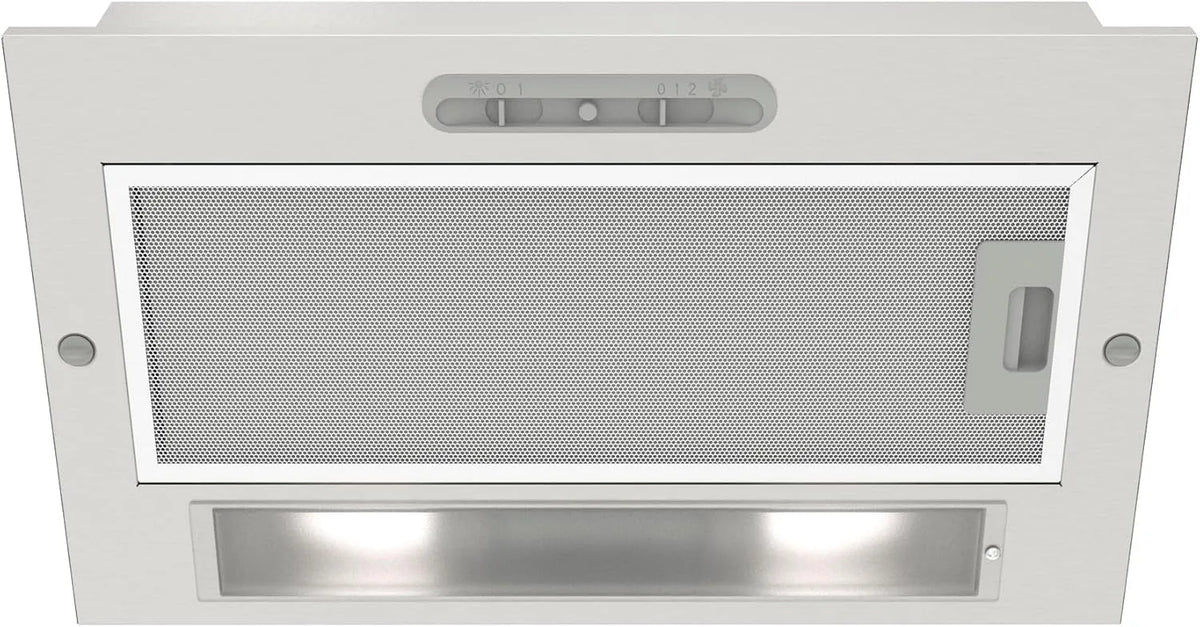 Cata E14 Dunstabzugshaube, 56 cm, Energieklasse E, Küchenhaube, LED-Beleuchtung, leise, Edelstahl, CATA G 45 x Dunstabzugshaube Schiebepanel 2