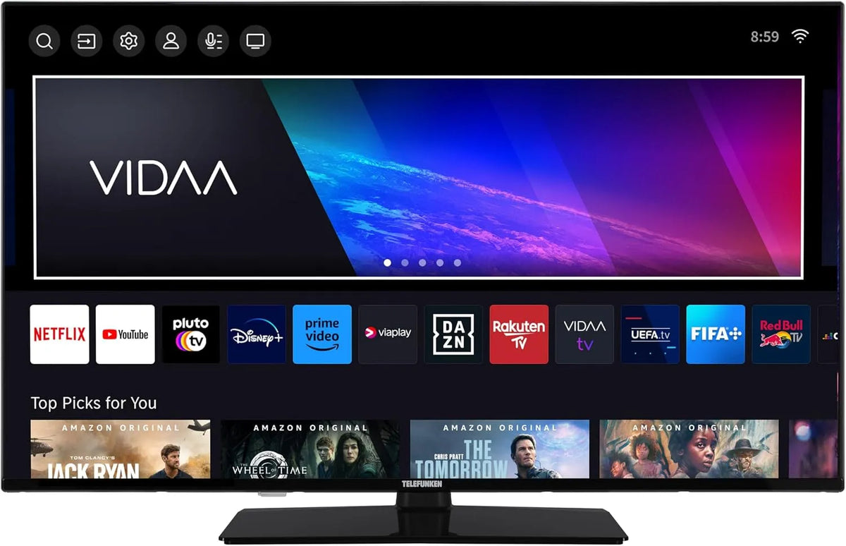 Smart TV, 43 Zoll, Fernseher, TELEFUNKEN xU43VP750M, 4K UHD