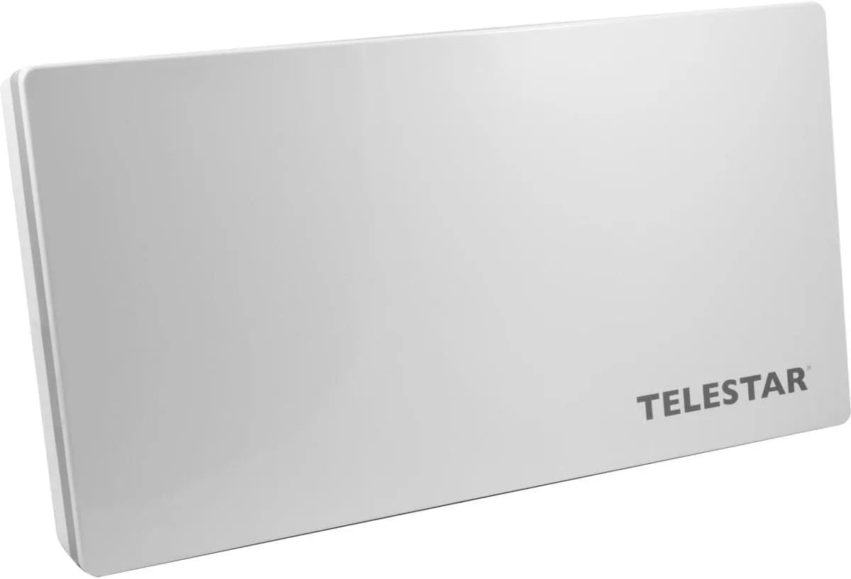 Produkt LNB: 0, Telestar Digiflat 2 Twin Sat Flachantenne für 2 Teilnehmer, 2dB, 7 dBi Gewinn, Montagewerkzeug, 33, Hellgrau, Fenster-Wand