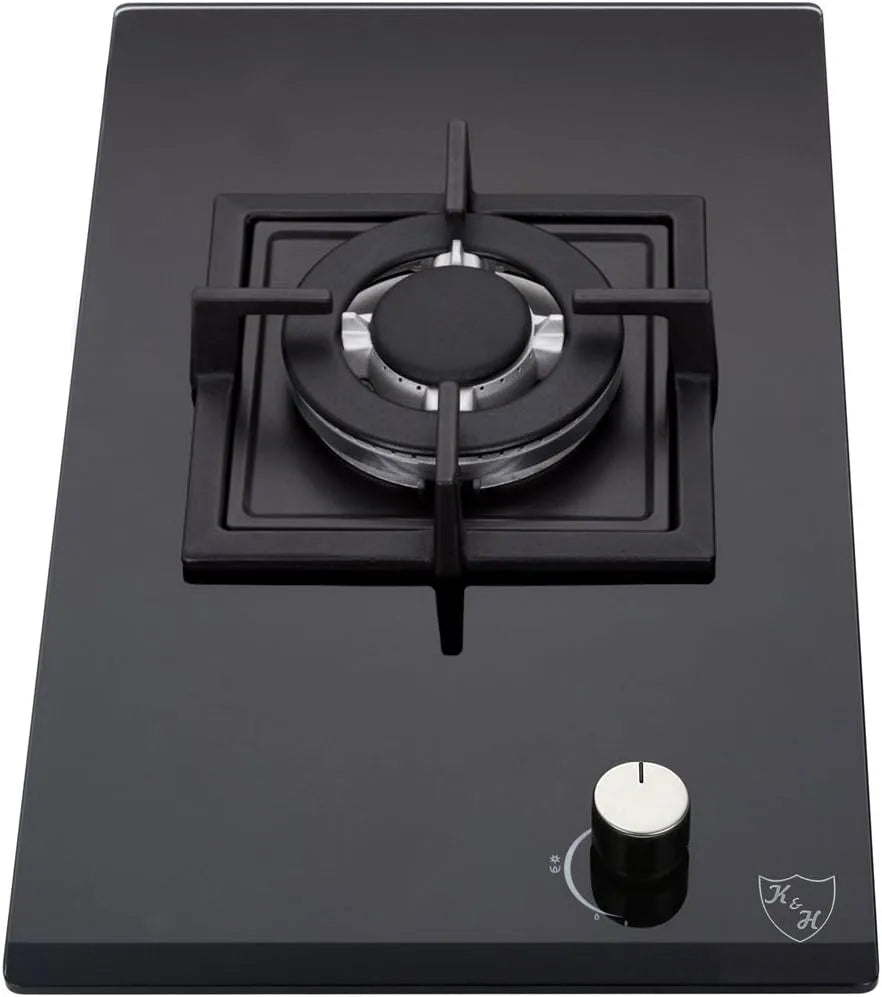 Gaskochfeld 1Z-KHGW, 1 Kochzonen, autark, Gaskocher, 1 ZONE, Gasherdplatten Erdgas - Wok Brenner - Thermoelement Flammenaustrittssystem - 1Z-KHGW