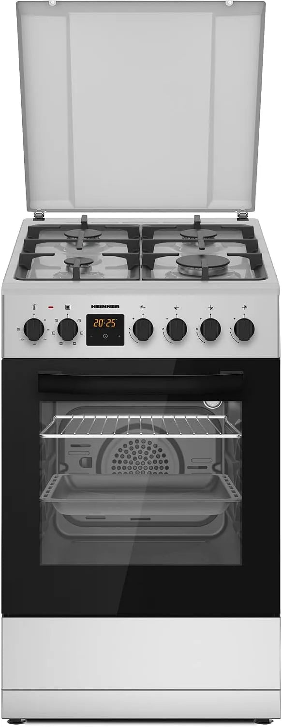 Backofen, 50×60cm, Timer, Grill, Silber, HFSC‐S65MIxFD‐SL, 5 Jahre Garantie, Metallisch, Unterbau‐Schublade, Sicherheits‐Platte